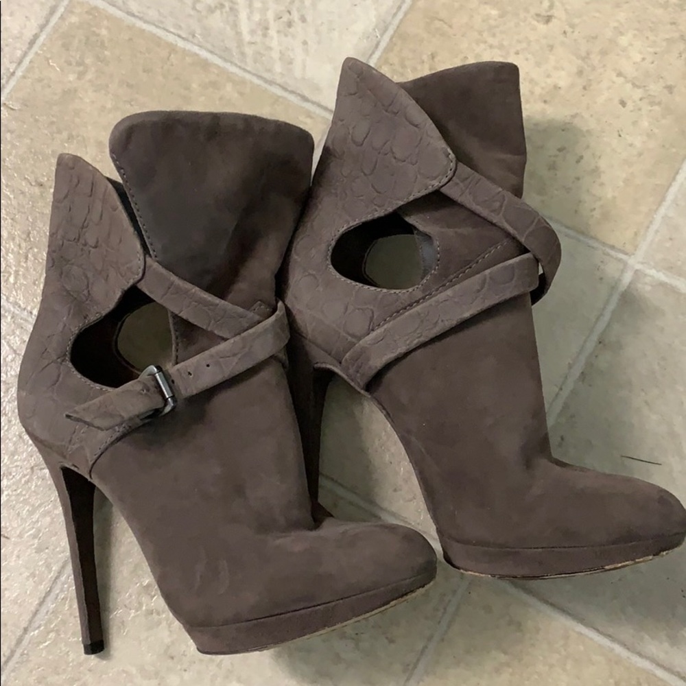 Brian Atwood Suede Ankle Boots